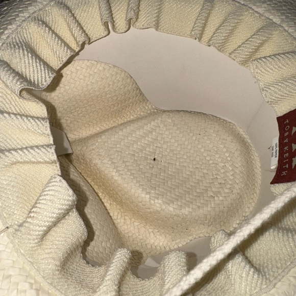 Toby Keith straw cowboy hat NWOT light color honky tonk - Picture 7 of 8